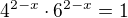 $4^{2 - x} \cdot 6^{2 - x} = 1$