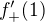 $f_{+}'(1)$
