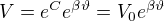 kopírovat do textarea $V=e^Ce^{\beta\vartheta}=V_0e^{\beta\vartheta}$