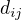 $d_{ij}$