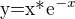 $\text{y=x*}\mathrm{e}^{-x}$