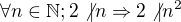 kopírovat do textarea $\forall n \in \mathbb{N}; 2 \not{\mid} n \Rightarrow 2\not{\mid} n^{2} $