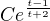$Ce^{\frac{t-1}{t+2}}$