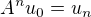 $A^nu_0=u_{n}$