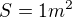 $S=1m^2$