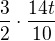kopírovat do textarea $\frac{3}{2}\cdot \frac{14t}{10}$