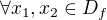 $\forall x_1,x_2\in D_f$
