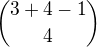 ${3+4-1\choose4}$