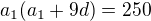 kopírovat do textarea $a_1(a_1+9d)=250$