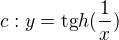 $c:y=\text{tg}h(\frac{1}{x})$