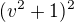 $(v^{2}+1)^{2}$