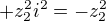 $+z_2^2i^2 = -z_2^2$