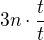 $3n\cdot\frac{t}{t}$