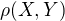 $\rho(X, Y)$
