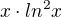 $x\cdot ln^2 x$