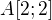 $A[2;2]$
