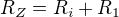 $R_{Z} = R_{i} + R_{1}$