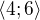 $\langle4;6\rangle$