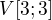 $V[3;3]$