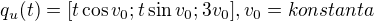 $q_{u}(t)=[t\cos v_{0};t\sin v_{0};3v_{0}], v_{0}=konstanta$