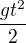 $\frac{gt^2}{2}$