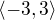 $ \langle -3, 3 \rangle $