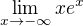 $\lim_{x\to-\infty }xe^{x}$
