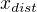 $x_{dist}$