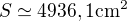 kopírovat do textarea $S \simeq 4936,1 \rm{cm^2}$