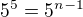 $5^5=5^{n-1}$