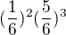 kopírovat do textarea $(\frac{1}{6})^2(\frac{5}{6})^3$
