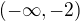 kopírovat do textarea $(-\infty , -2)$