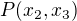 $P(x_2,x_3)$