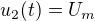 $u_2(t)=U_m$