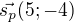 $\vec{s_p}(5;-4)$