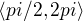 $\langle pi/2, 2pi\rangle$