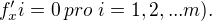 $f^\prime_xi=0\, pro\ i=1,2,...m).$