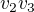 $v_2 v_3$