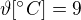 $\vartheta [^\circ C] =9$
