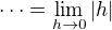 $\dots = \lim_{h \to 0} |h|$