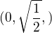 $(0,\sqrt{\frac{1}2{}}, ) $