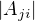 $|A_{ji}|$