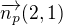 $\overrightarrow{n_p}(2,1)$