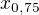 $x_{0,75}$