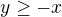 kopírovat do textarea $y\ge -x$
