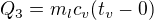 $Q_{3}=m_{l}c_{v}(t_{v}-0)$