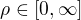 $\rho\in[0,\infty]$