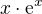 $x\cdot\mathrm{e}^x$
