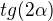 $tg(2\alpha )$