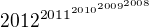 kopírovat do textarea $2012^{2011^{2010^{2009^{2008}}}}$